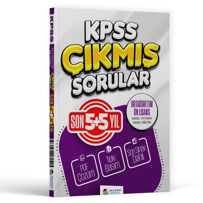KPSS ÇIKMIŞ SORULAR LİSE ÖNLİSANS SON 5+5 - 16-24